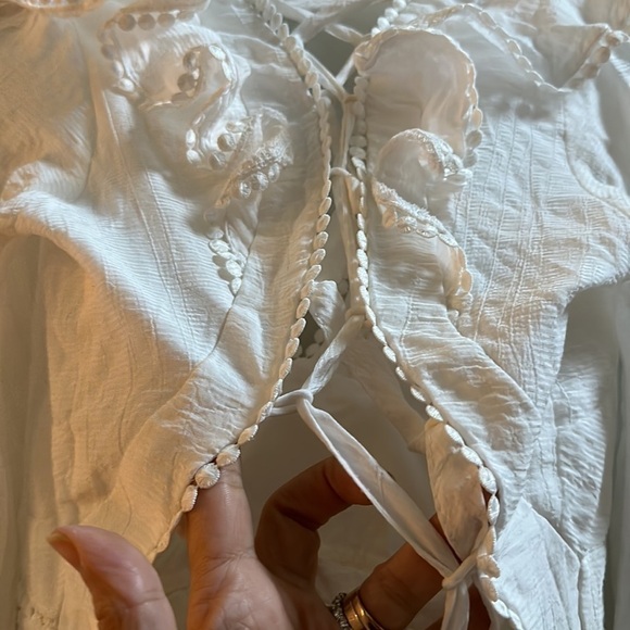 Saints+Secrets For Hello Molly Want To Warn You Dress White SzM - Picture 8 of 11